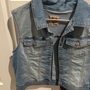 Wax Jean Light Blue Denim Vest